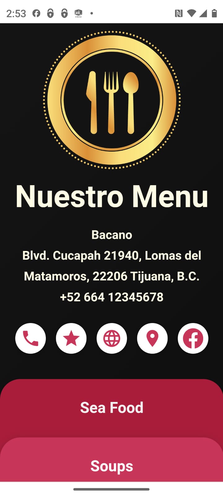 menu Sample 1